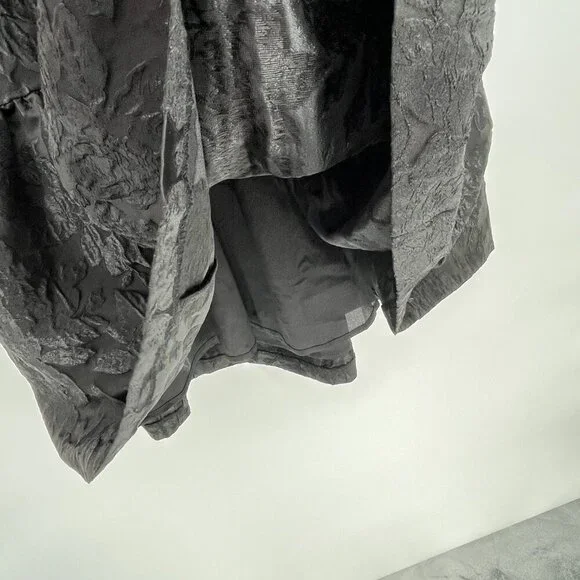 J. Crew Dress Size 10 tiered, black, brocade Babydoll Formal Adjustable Straps - Picture 8 of 13